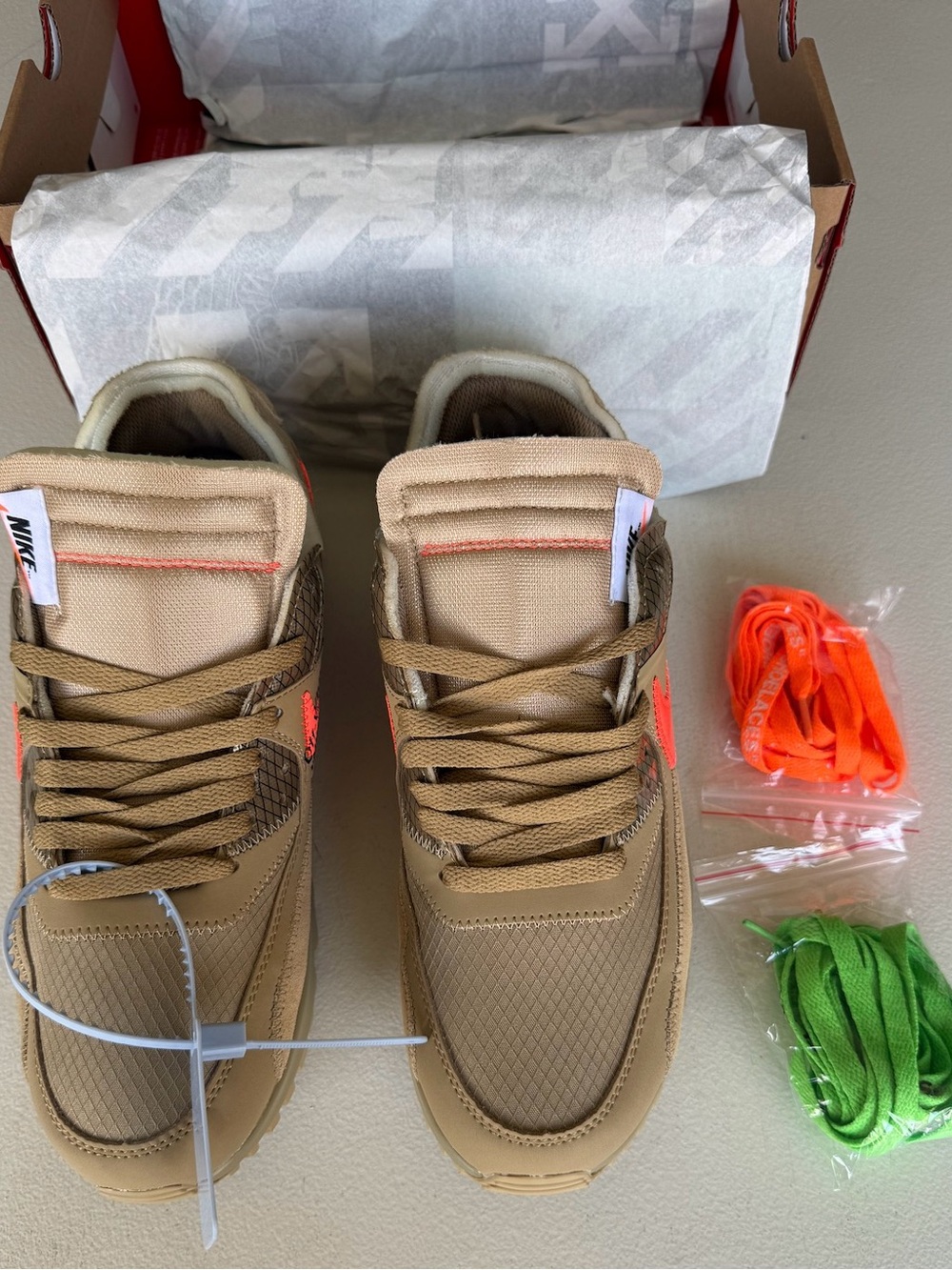 Nike Air Max 90 x Off-White White Men’s Size 9 New With Box - Picture 6 of 10
